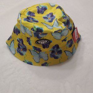 Petals & Peacocks Butterflies & pansey's sun hat